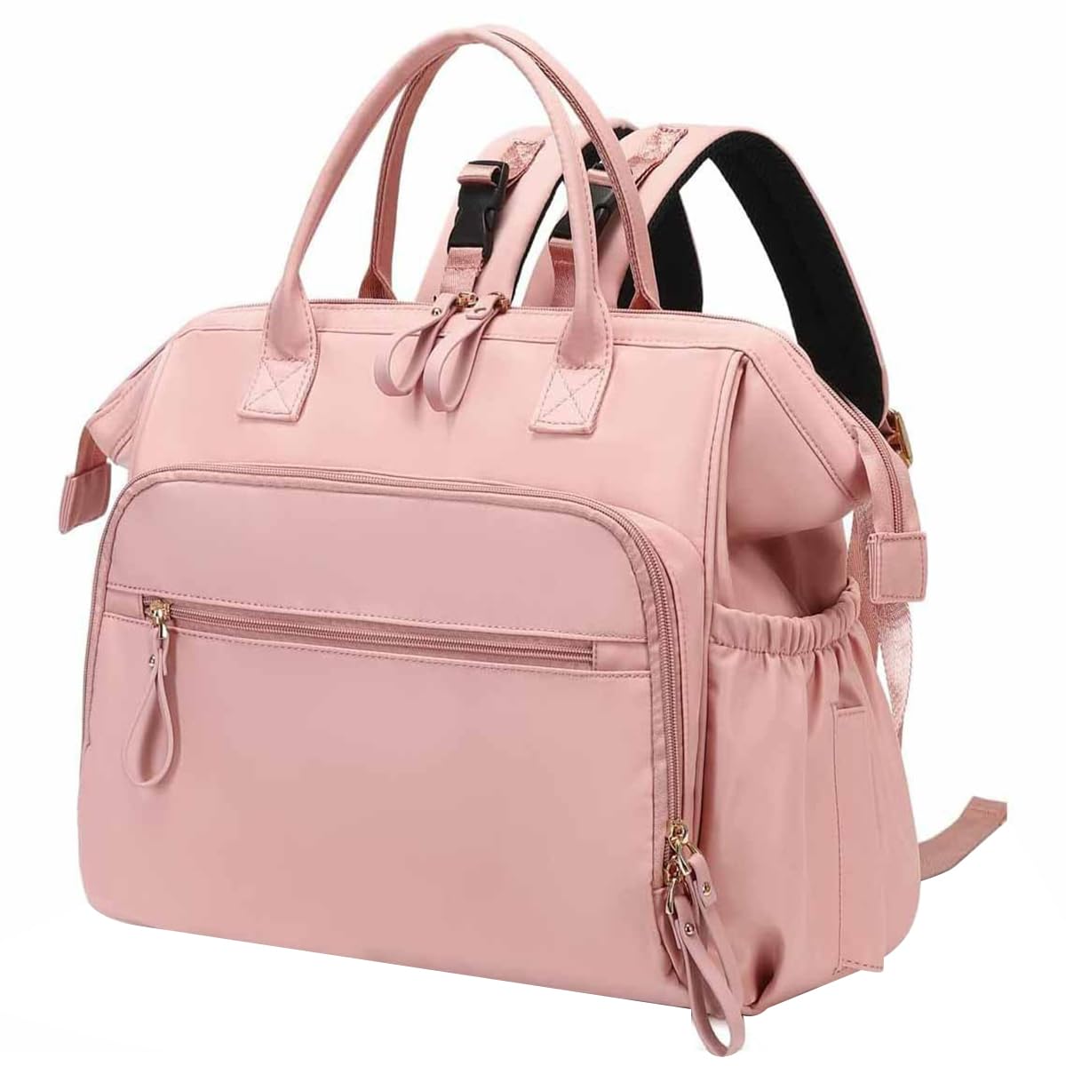 Women's Lightweight Small Backpack,Waterproof Handbag for Girls,Waterproof and Anti-theft,Suitable for Diapers,Milk Powder,Laptops,Suitable for Going Out and Traveling (Pink)