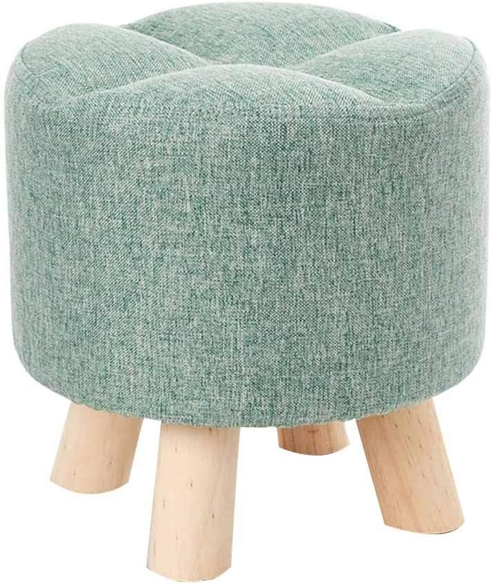 Footstool Sofa Stool Shoe Stool Small Step Stool Padded Footrest Solid