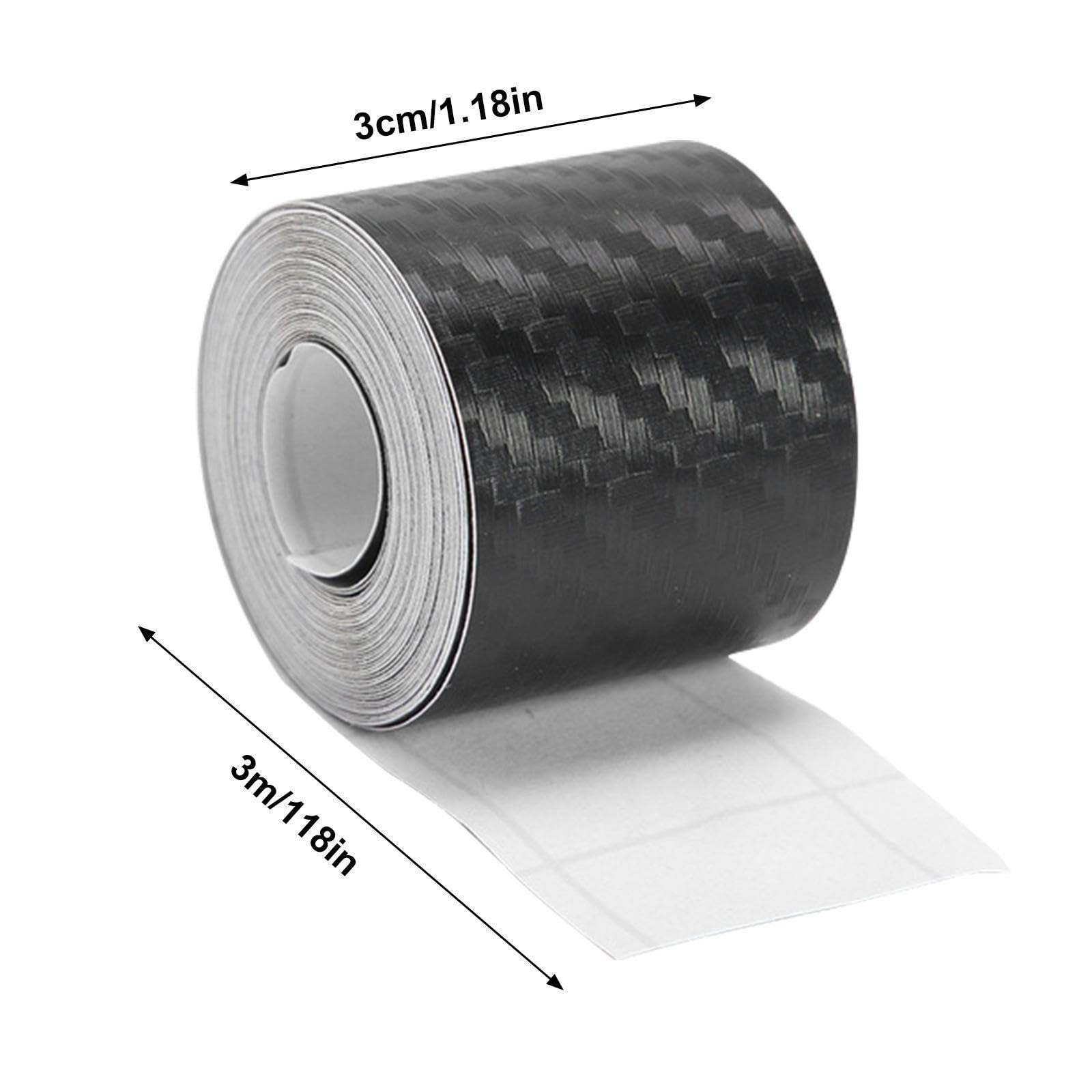 Nastro In Fibra Di Carbonio 3D Per Auto - Adesivo Decorativo E Protettivo | Fai Da Te Per Paraurti E Portiere