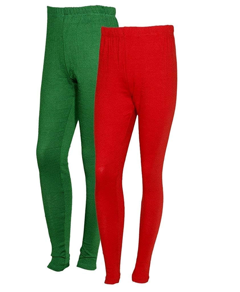 NE Collection Women Relaxed Woollen Legging (Green and Maroon)-picture-19