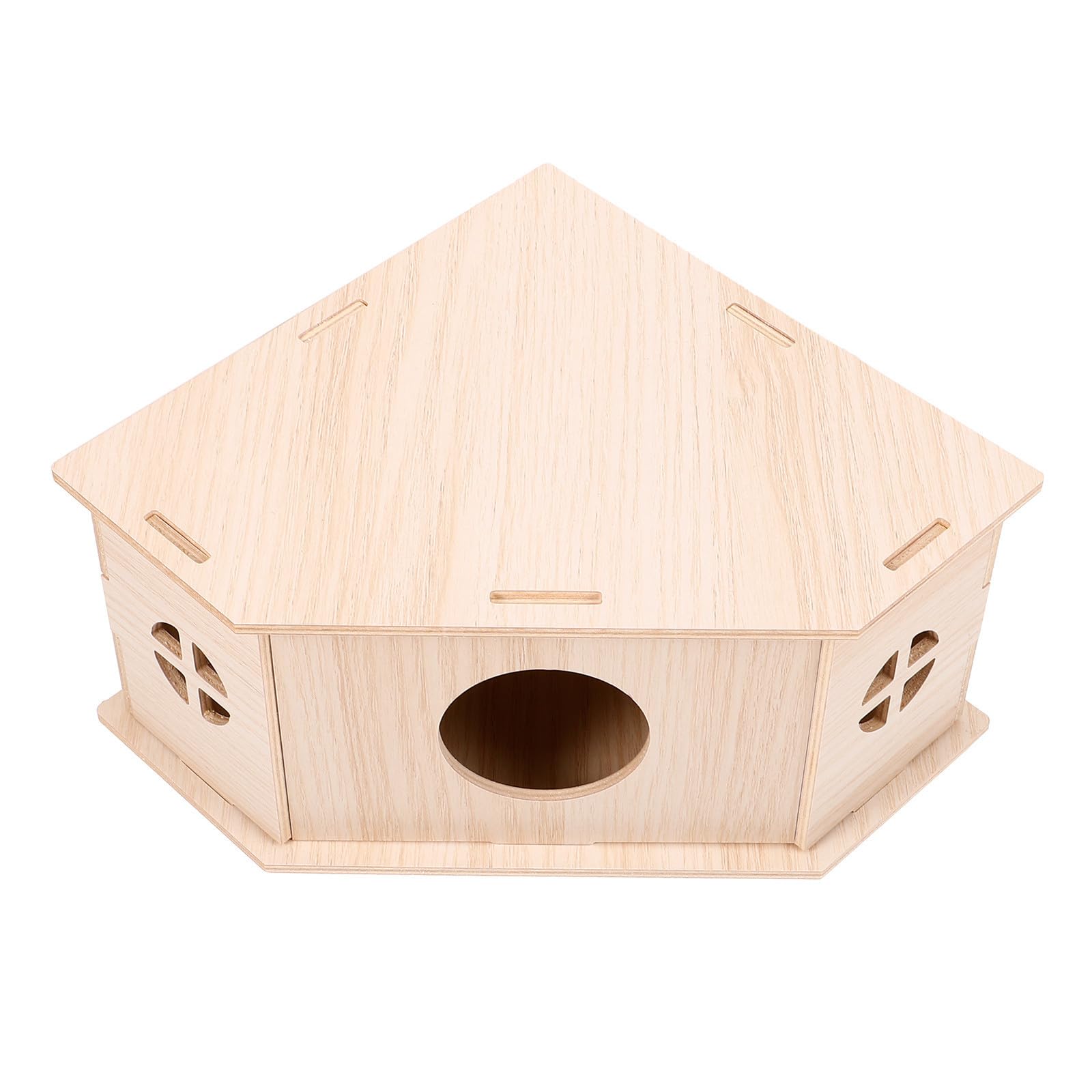 Casa de madera para hámster ruso con zona de juego y descanso