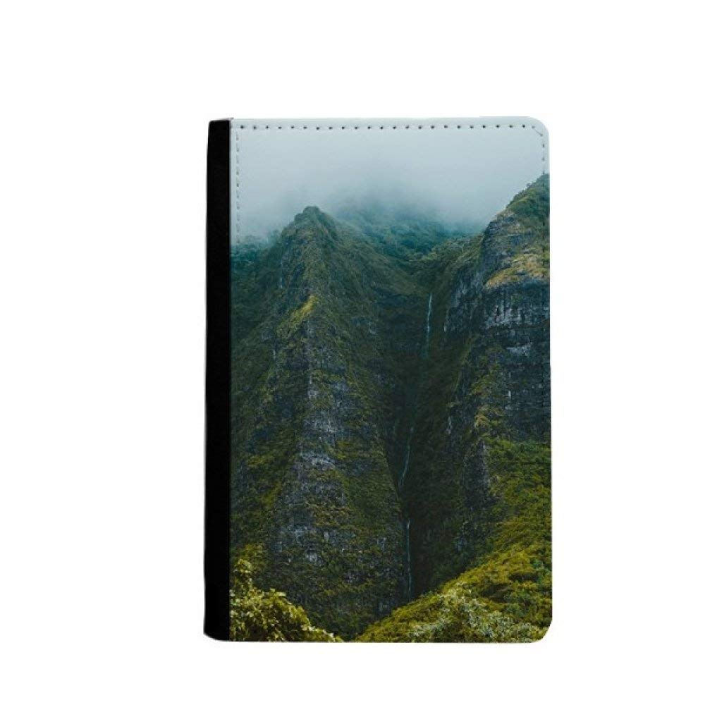 Euskara HomesA K Homes -Jungle Valley Cliff Fog Forest Passport Holder Travel Wallet Cover Case Card Purse