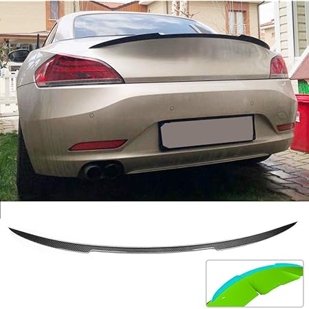 Amazon Com Mcarcar Kit Trunk Spoiler Fits Bmw Z Series Z4 E i 23i 28i 30i 35i 09 15 Factory Tuning Carbon Fiber Rear Boot Lip Spoiler Automotive