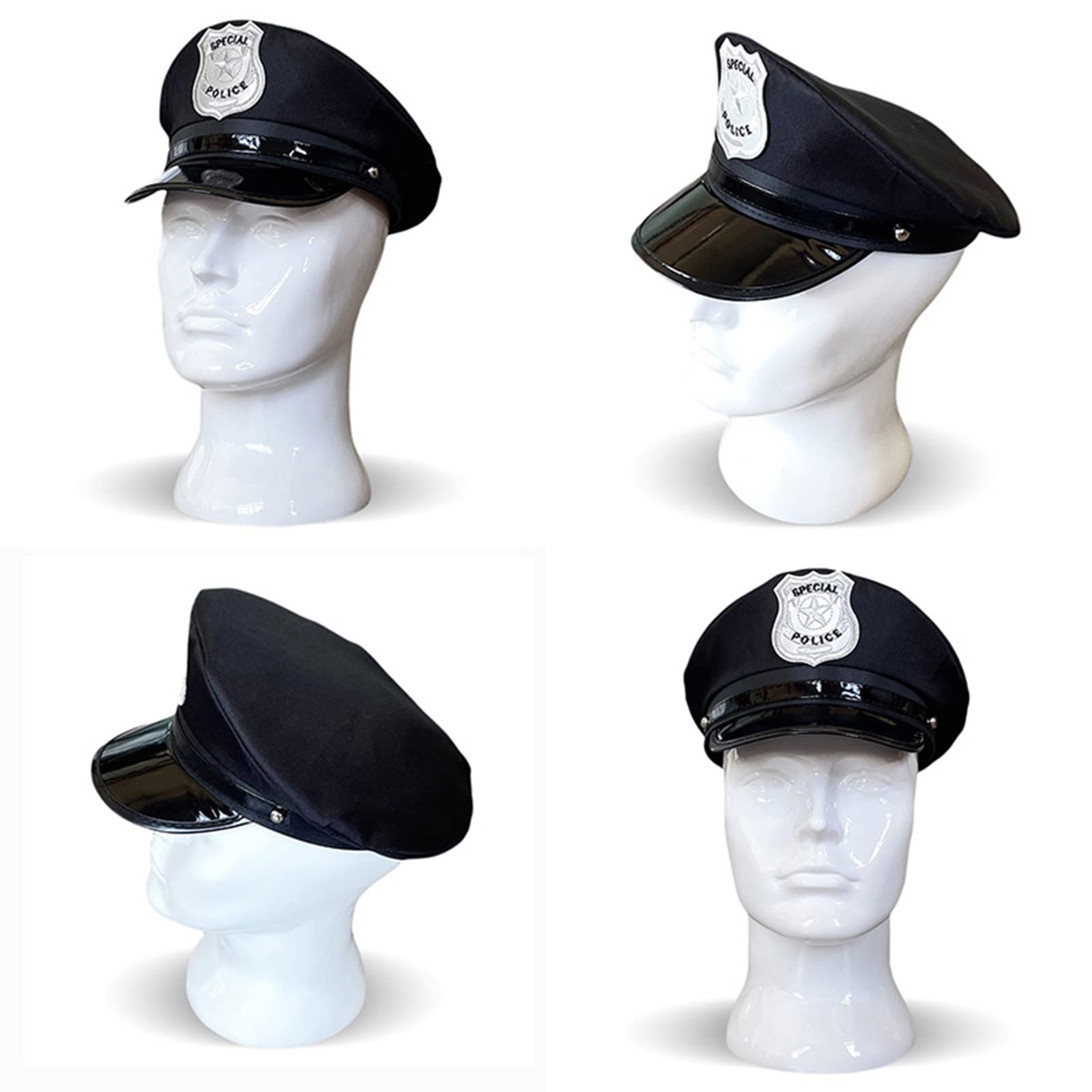 Amazon.co.jp: Heroneo 警察コスプレ帽子 警察官 コスプレ フラット