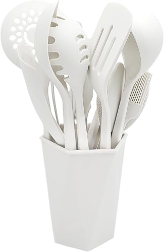 Miniatura 2 de Silicone Kitchen Utensils Set, 12 Pieces Kitchen Utensils Set, Anti-Stick Heat Resistant Wooden Handle Cooking Utensils with Dish Holder, Silicone