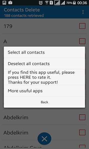 Contact Delete Easy