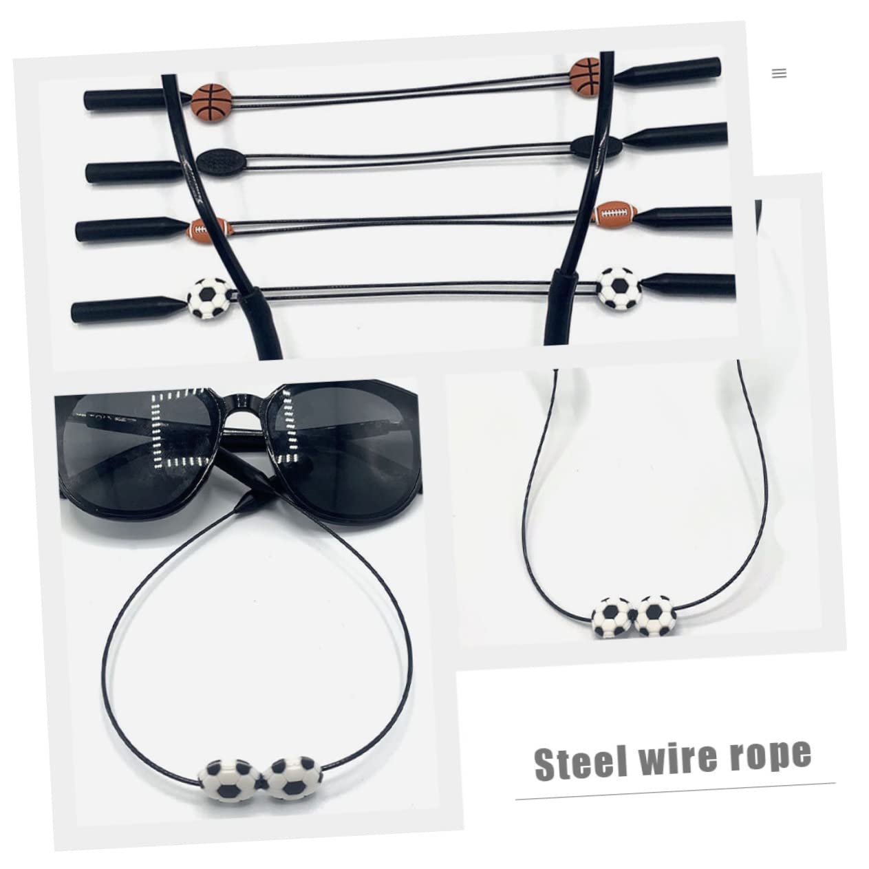 LIFKOME Glasses Holder Cord Eyeglass Lanyard Retainer Strong Comfortable for Doctors Students Waiters (1pc)