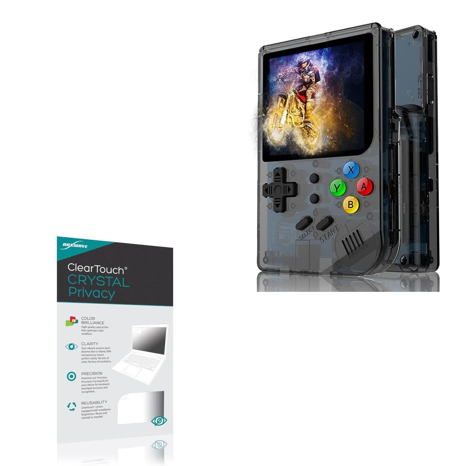 BoxWave Screen Protector Compatible With CredevZone RG300 (2.8 in) - ClearTouch Crystal Privacy (2-Pack), Privacy Screen Protector Flexible Film Clear