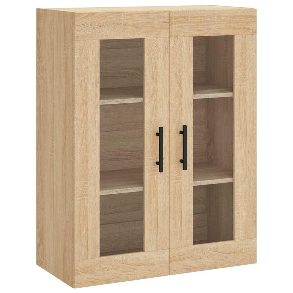 vidaXL Armoire Murale, Placard Suspendu avec Rangement, Meuble Flottant de Salon Bureau Chambre, Moderne, Chêne Sonoma Bois d'Ingénierie