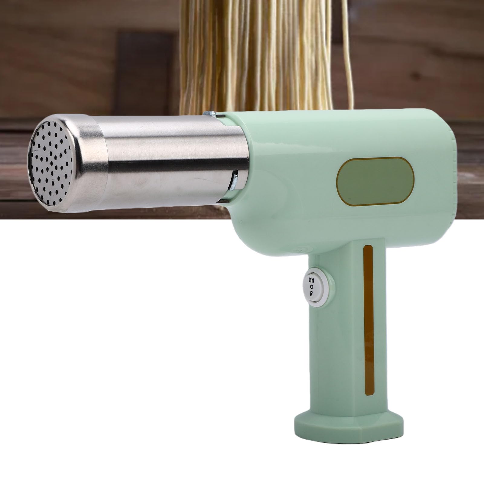 Máquina para hacer pasta eléctrica de mano con 5 moldes para pasta, máquina
