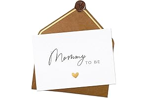 Joli Coon Mommy to be Card with envelope and wax seal