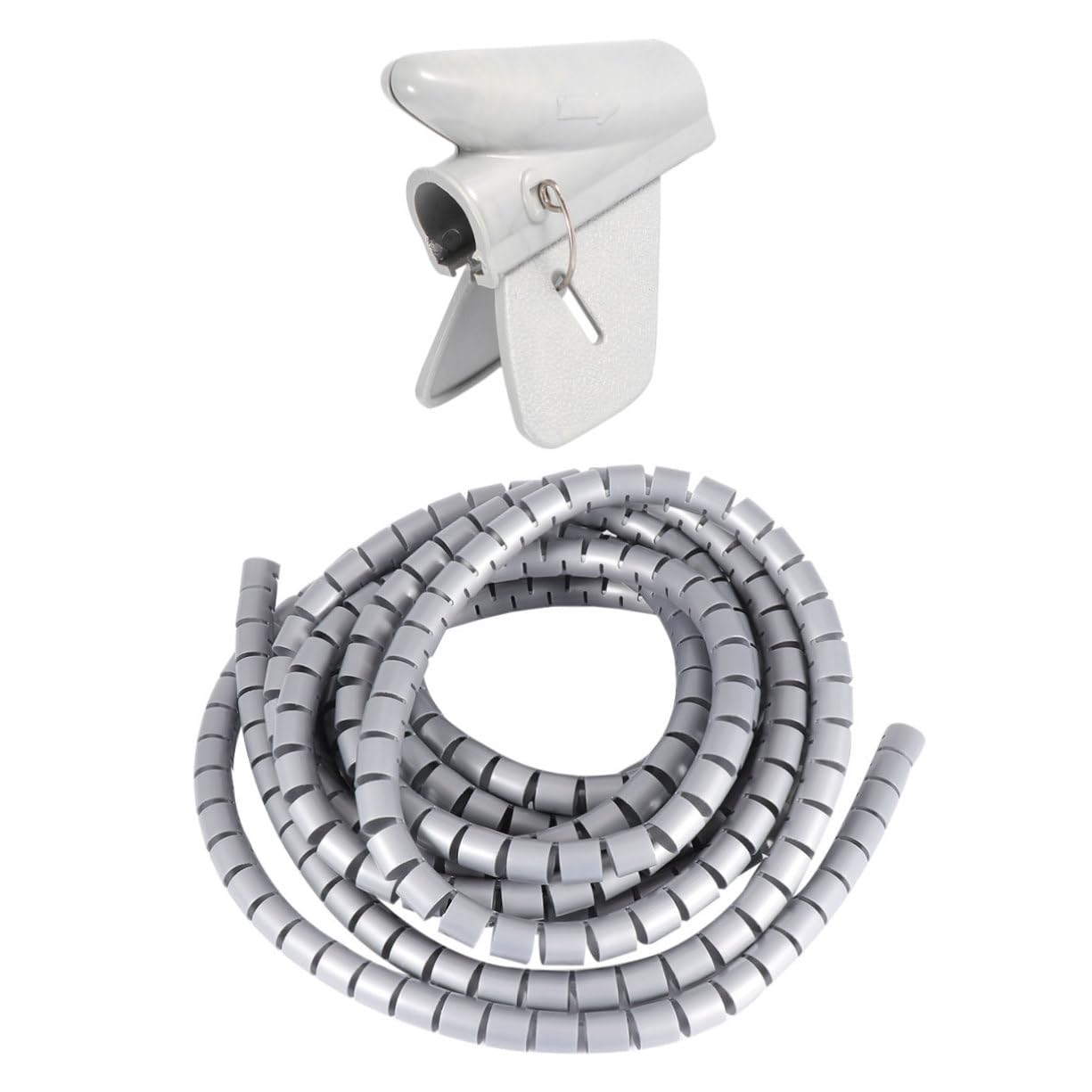 OSALADI 2pezzi Organizzatore Cavi Spirale Flessibile Protezione Cavi Per Tv e Metri Design Compatto e Leggero Per Casa e Ufficio