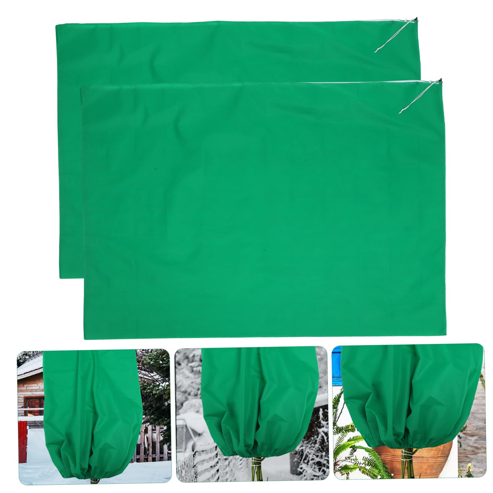 TOYANDONA 2pezzi Coperture per Piante in Non Protezione per Piante da Giardino Chiusura Coulisse Anti-Vento Pieghevoli per Facile Trasporto e Riposo