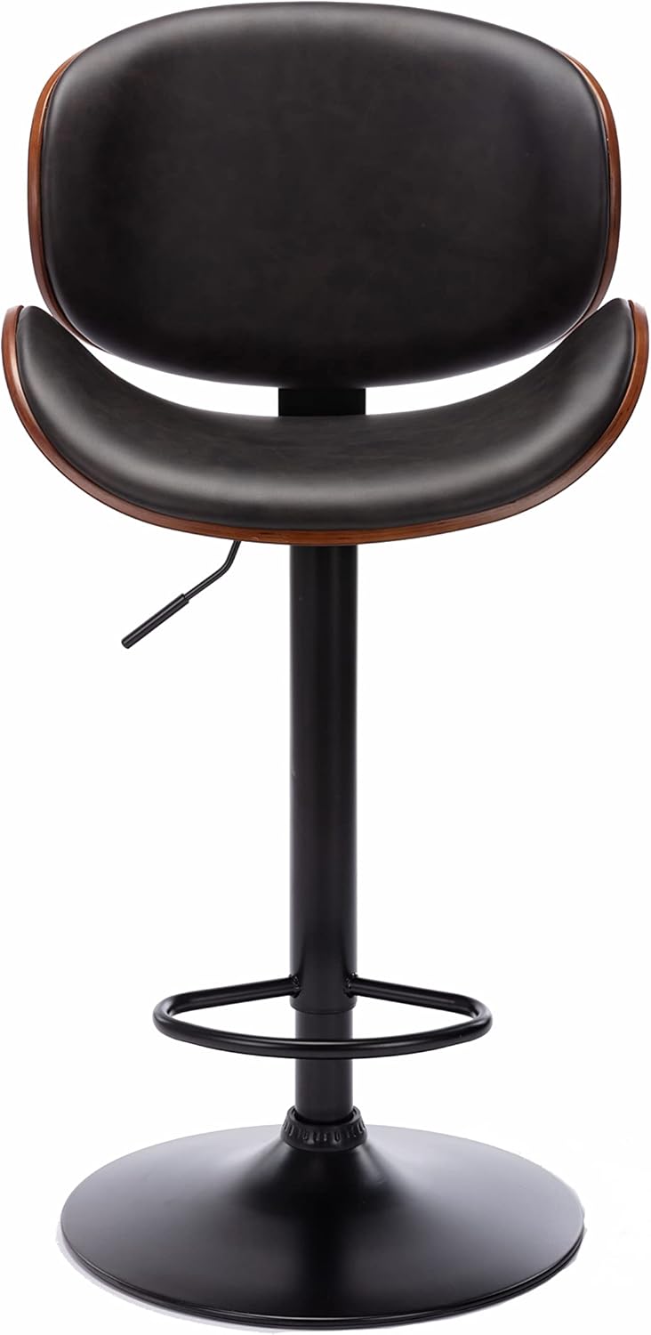 Bar Stools PU Leather Adjustable Bar Stools with Back