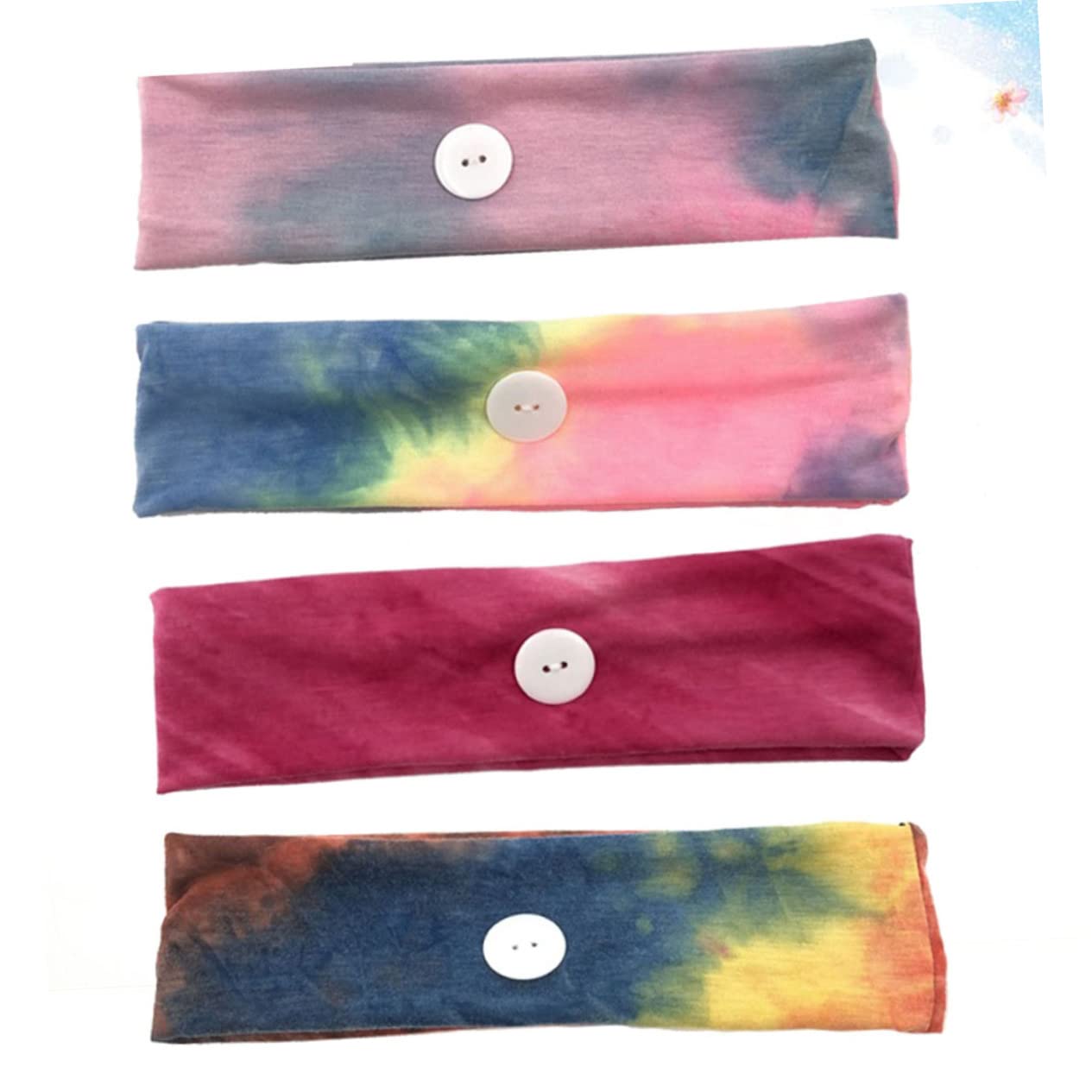 FOMIYES 3 Set Di Fasce Strette Per Donna Fasce Sportive Polsini Morbidi E Traspiranti Fasce Per Con Bottoni Grigio Rosato Rosso 4 Pezzi*3