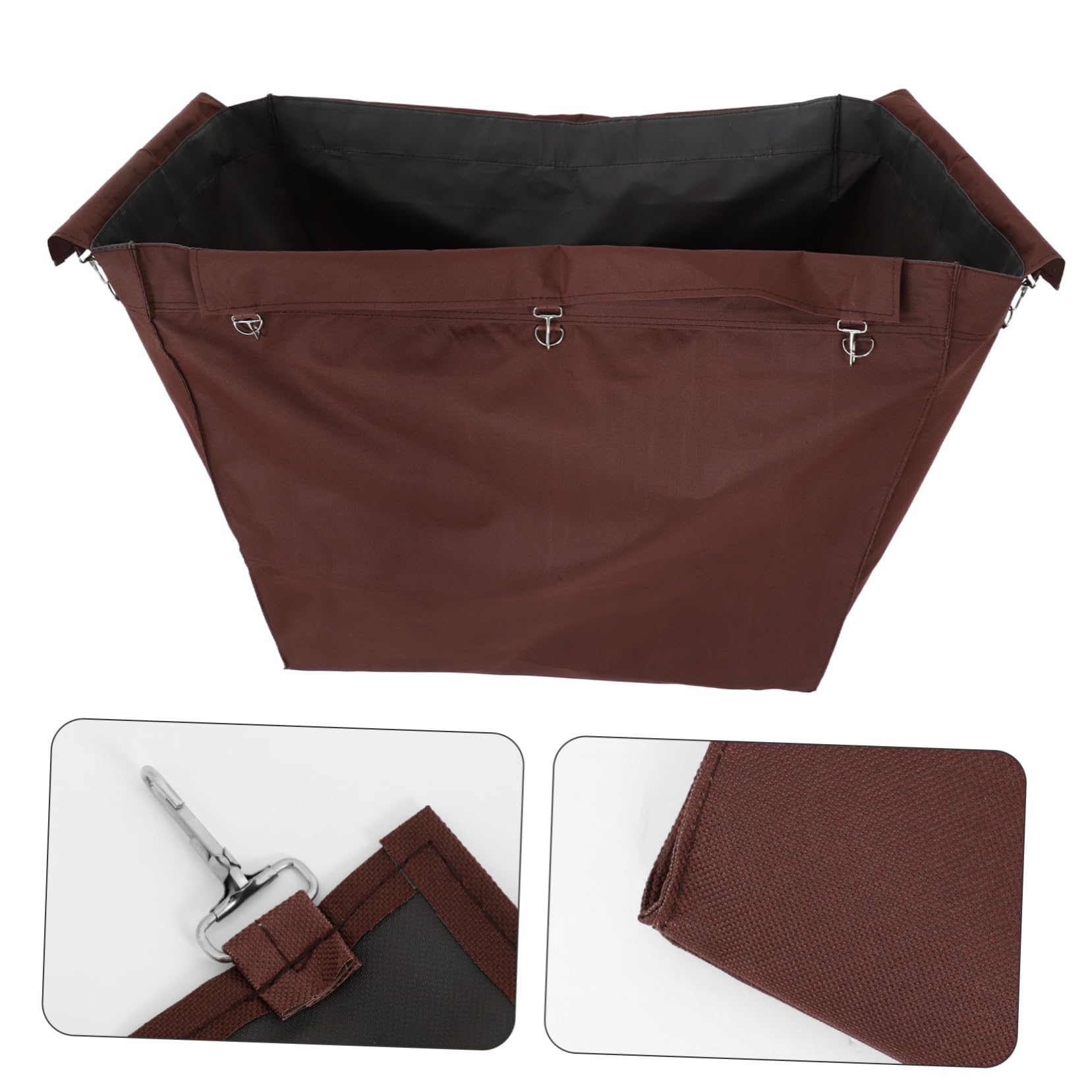 Bolsa de Repuesto para Guardar la Ropa Sucia Oxford Marrón, Gran Capacidad