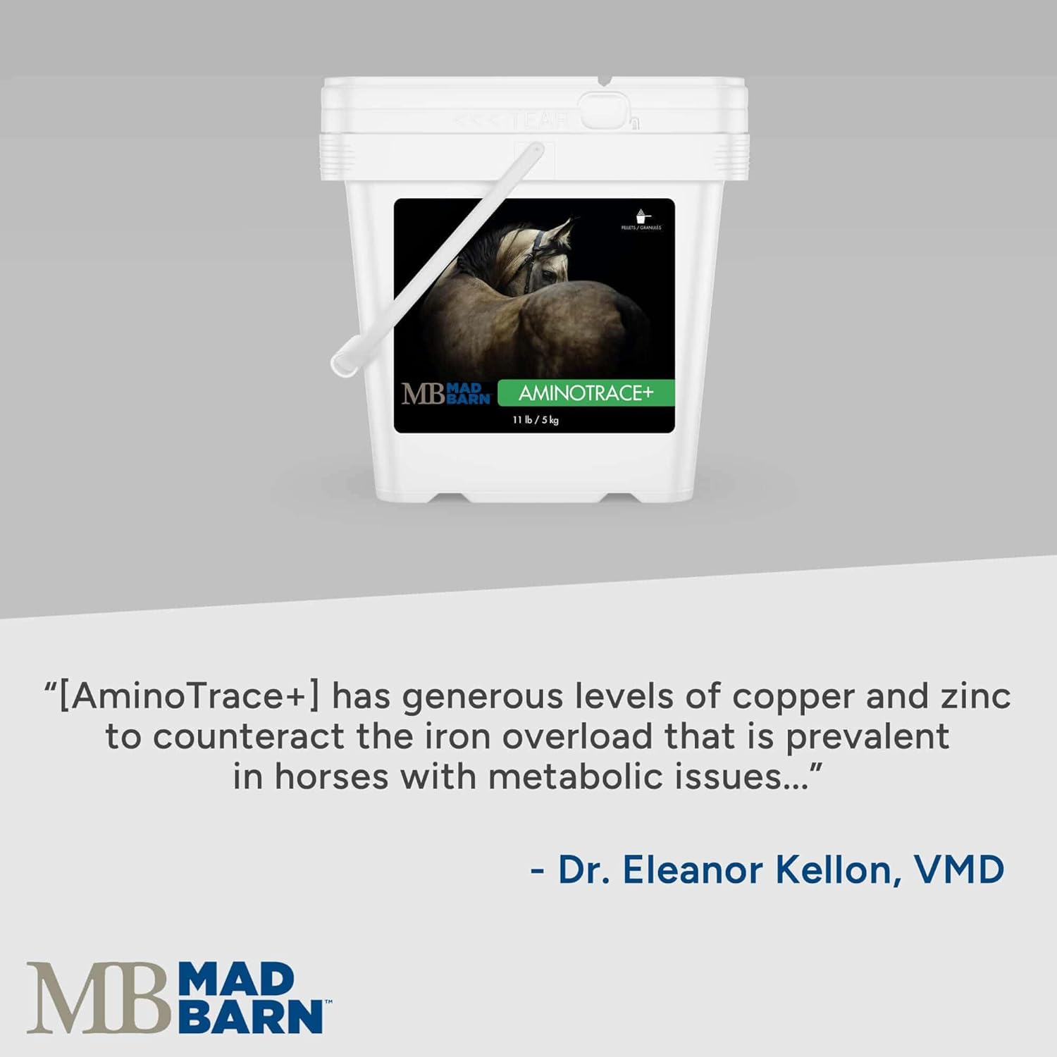 Mad Barn - AnimoTrace+ 5kg | Supports Hoof Growth | Horse Vitamin and Mineral Supplement | Ultimate Nutrition for Improved Metabolic Health | Supports Healthy Weight Control