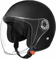 Casco Moto Semi Aperto Con Visiera - Leggero E Sicuro Per Uomo, Donna E Adolescenti | Casco Bici E Scooter - Foto 9