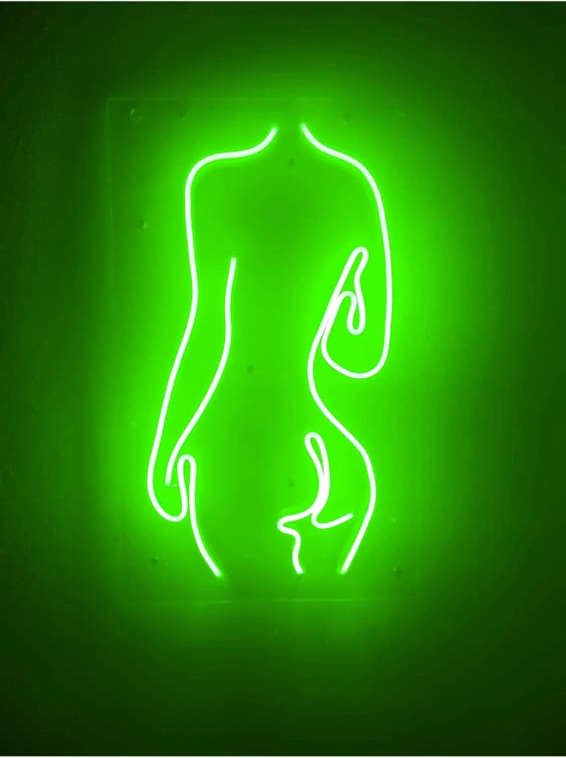 Woman Neon Şekiller Işaret Neon Led Dekoratif Duvar Aydınlatması Neon Duvar Yazısı Yeşil 42x24 cm, womanneon