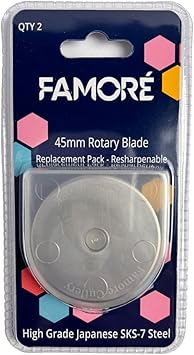 Japanese SKS-7 Steel 45mm Replacement Blades 2pk by Famore