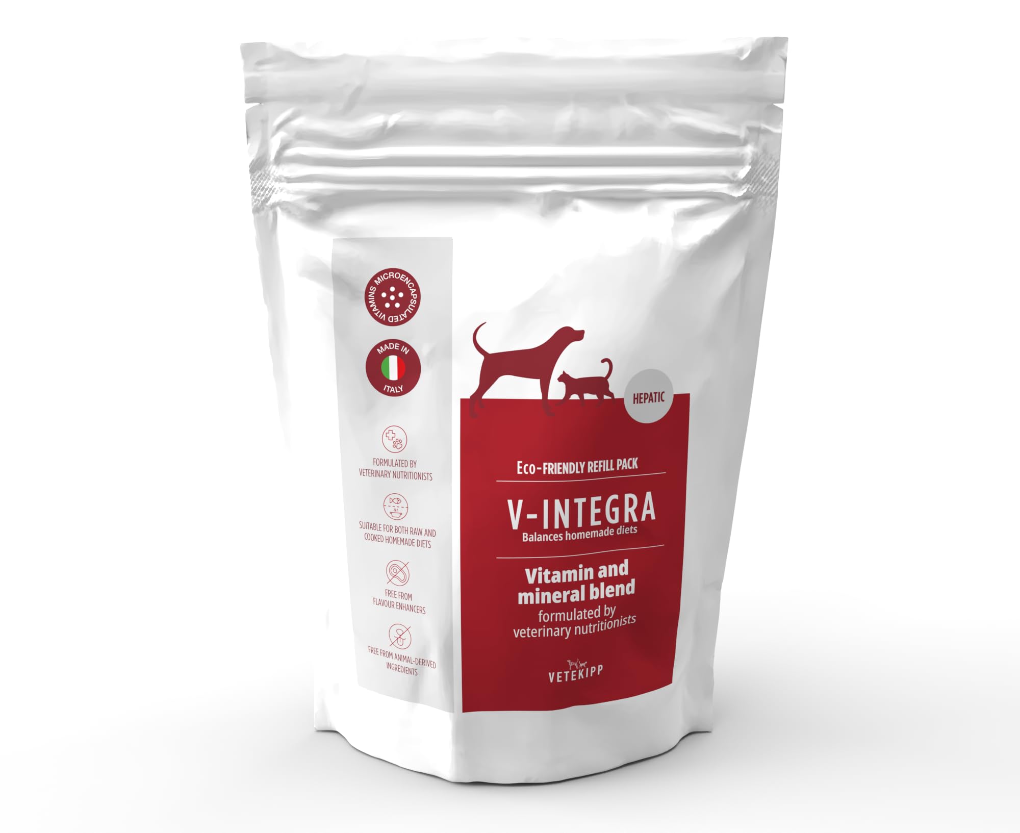 V-INTEGRA Epato 1kg ECO REFILL, Vitamin and Mineral Supplement to Balance Homemade Diets of Dogs and Cats that Require a Copper Restriction, Dog and Cat Multivitamin, Made in Italy
