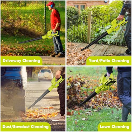 Leaf Blower Cordless 21V with 2 Batteries