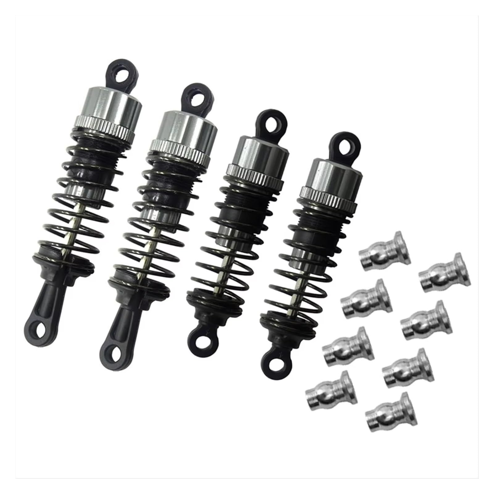 Amortiguadore Coche RC para Hbx para Haiboxing 901 901A 903 903A 905 905A 1/12 4 Piezas De Amortiguadores De Metal De Repuesto para Coche RC Accesorios De Repuesto Y Uso