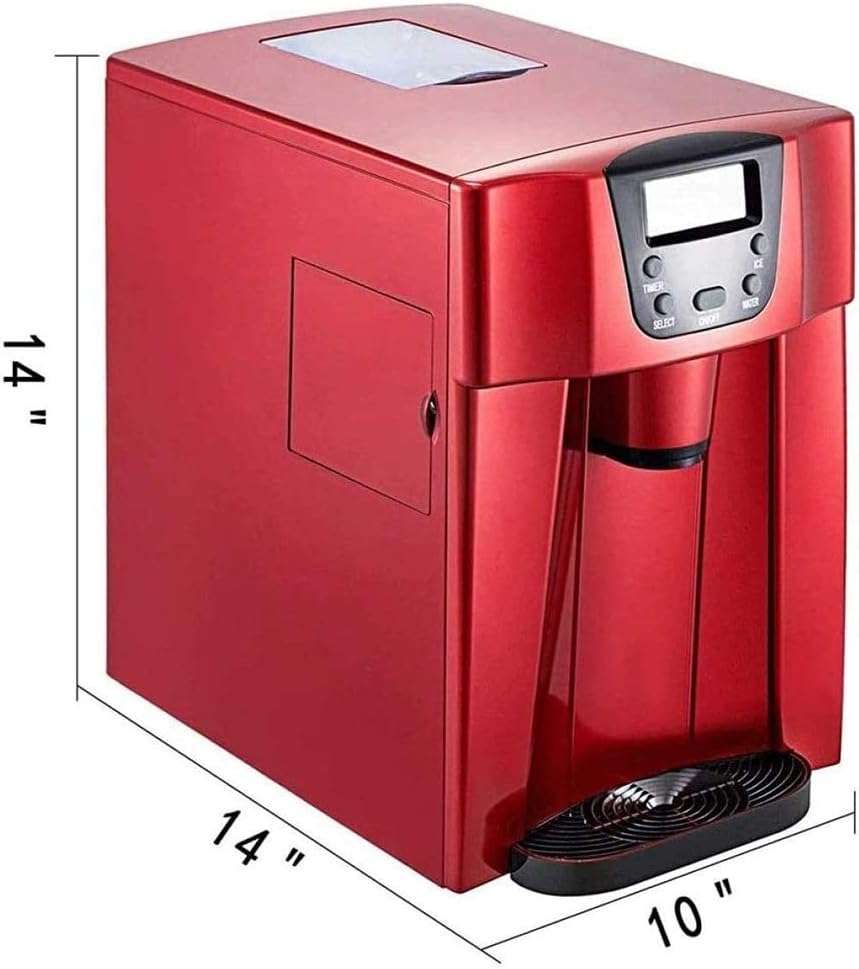 Ice Crushers Shaved Ice Machines Ice Maker Stainless Steel Ice Cube Maker Machine Ice Making Machine Countertop Ice Maker Compact Clear Ice Cubes for Kitchen Home Bars