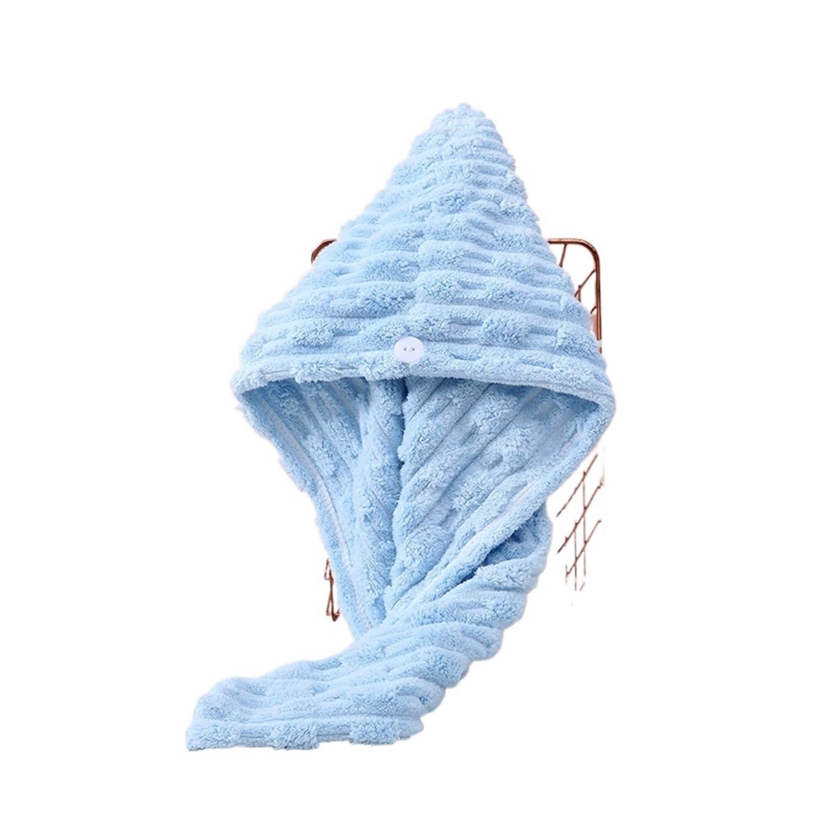 SUODEBYY Hair Towel Ladies' Thickened Dry Hair Cap Quick Drying With Water Absorption Thick And Highly Absorbent Headscarf For Wiping(Color6)