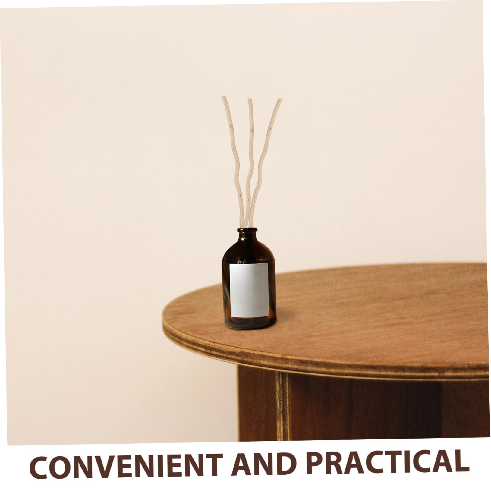 BESTYASH 4 Sätze Aromatherapie-Stick Duft Enthalten Öldiffusor Schüttgut Bad Diffusor-Sticks Austauschbare Diffusorstäbe Holzstäbe Aroma Liefert Hölzern Beige 50 Stück * 4