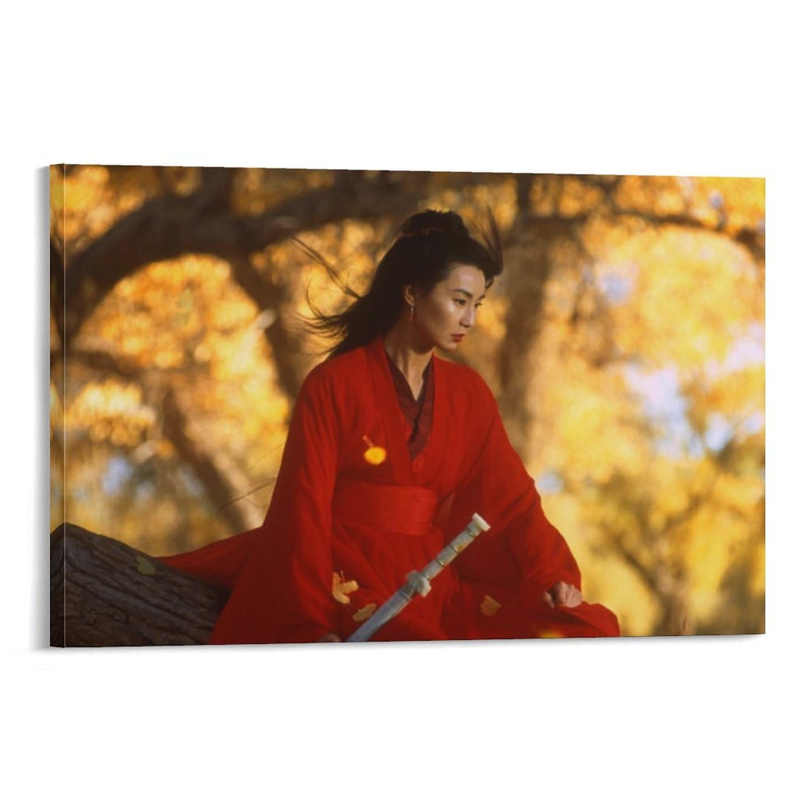 NUOSIJUNMaggie Cheung Man-yuk China Famous Actress Poster Beautiful Canvas Poster Wall Art Picture Prints Hanging Photo Gift Idea Decor Home Posters Artworks 24x36inch(60x90cm)