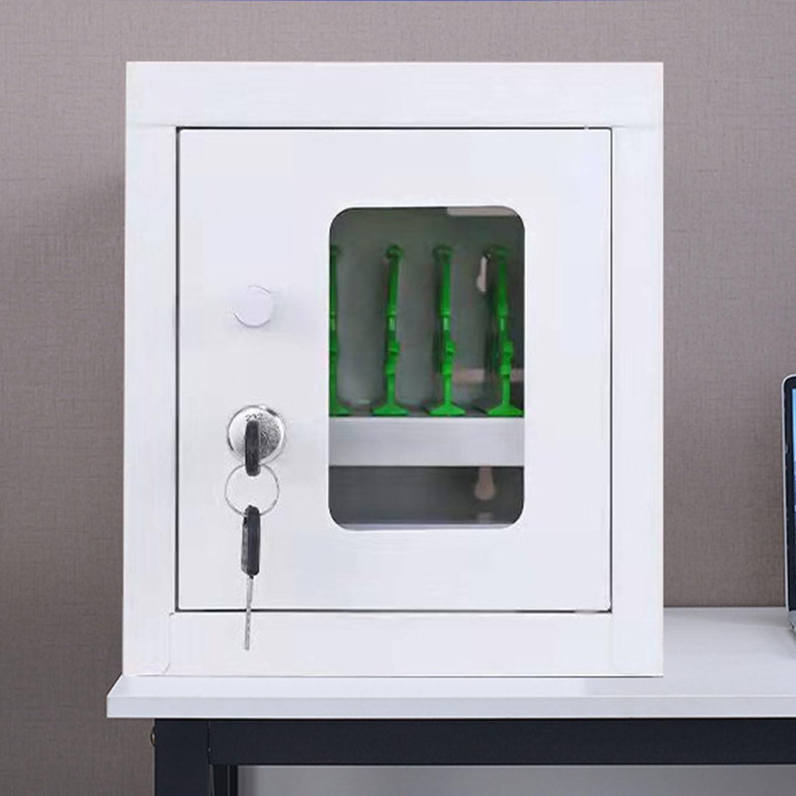 Hydravex Rechargeable Mobile Phone Storage Locker, USB Charging Station for Cell Phone, Mobile Phone Charging Cabinet for Students and Employees, Tourists,6Slots