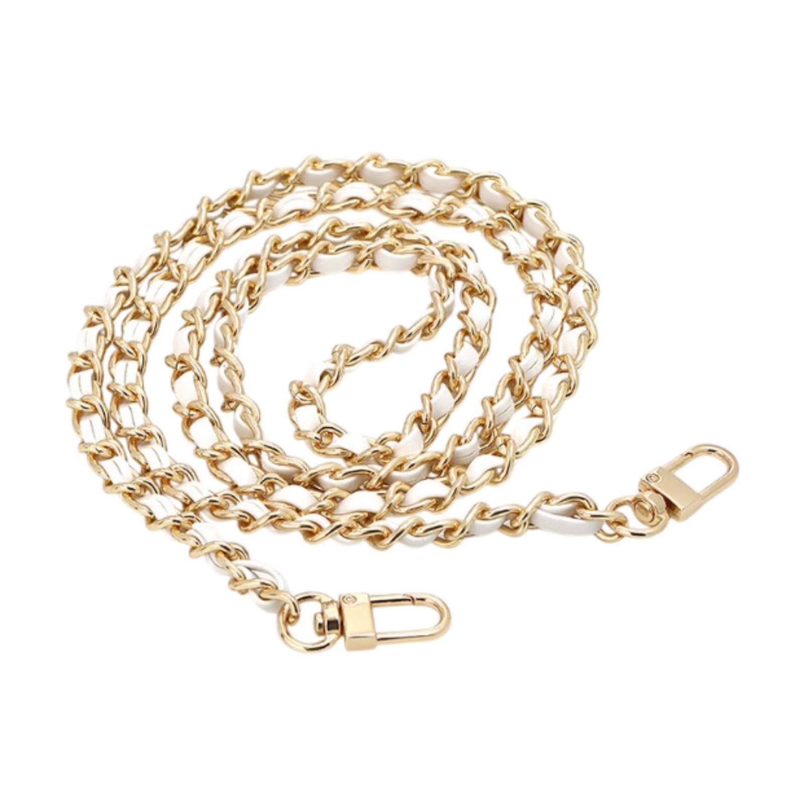 CALANDIS™ Purse Chain Strap with Buckle Shoulder Strap for Shoulder Bag Wallet Handbag Gold Chain White | Handbag Accessories | Womens Handbags & Bags-image-42