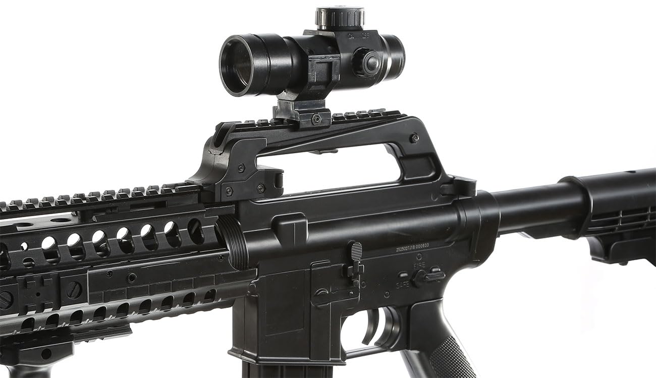 Softair Wellfire M4 CASV mit Schalldämpfer Springer unter < 0,5 Joule Maschinen- Sturm- Gewehr Waffe