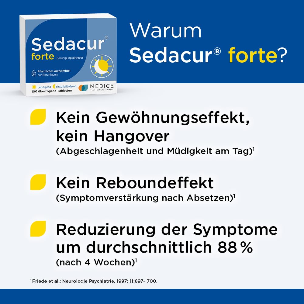 forte 100 Dragees - bei Einschlafstörungen & Unruhezuständen - pflanzlich - schlafmittel