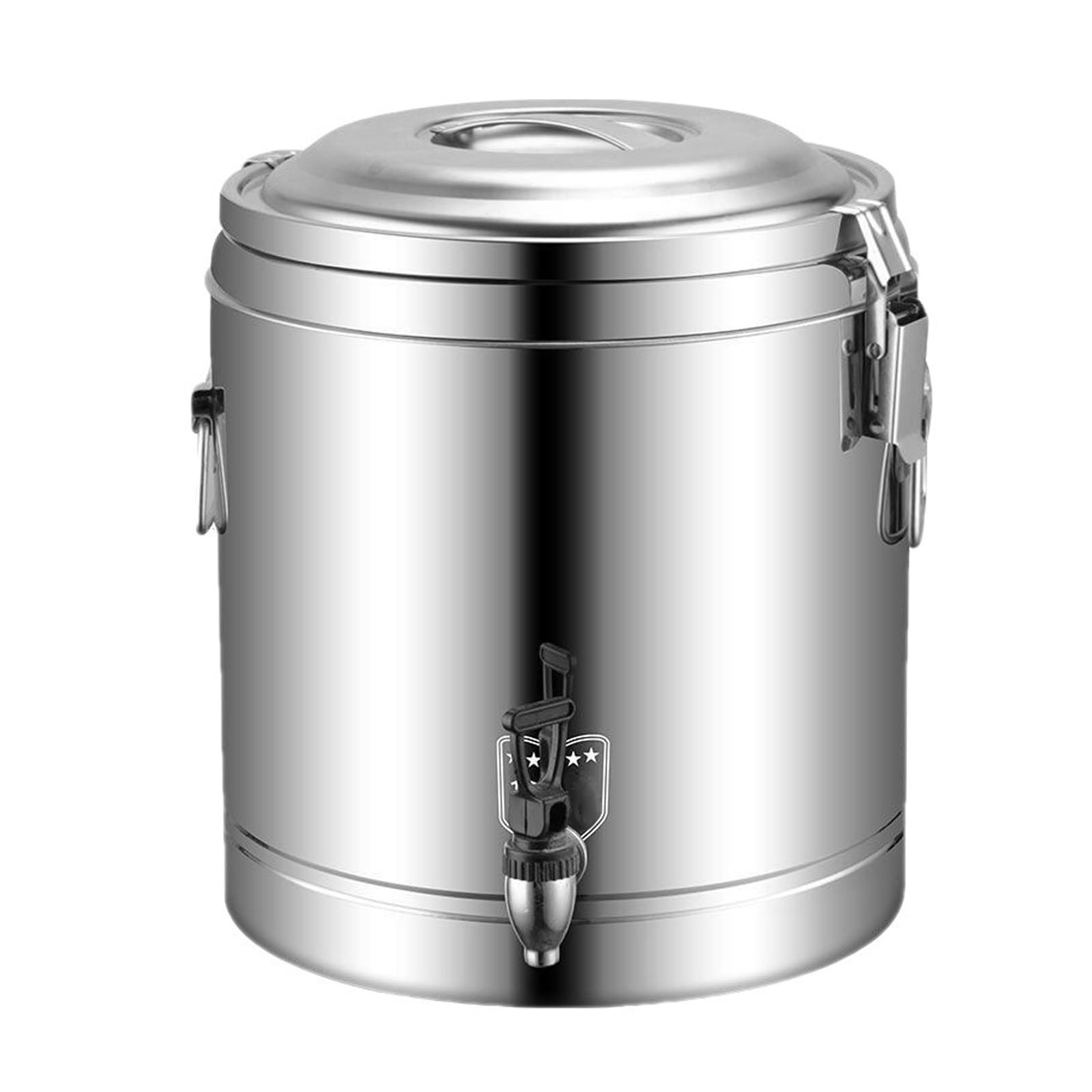 Dispensador De Bebidas De Pared Doble De 10 A 40 L Barril De Acero Inoxidable Con Aislamiento TéRmico Con Grifo Para Almacenar Leche Café Sopas Y Alimentos LíQuidos,10L