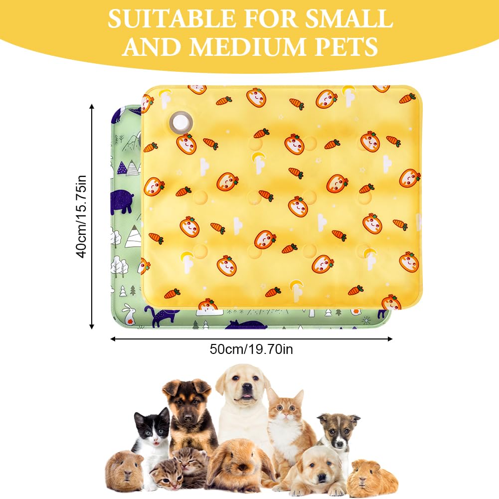 flintronic Dog Cooling Mat, 2 Pack Non-Toxic Gel Self Cooling Pad, Durable Anti-Scratch Pet Cool Mat in Hot Summer - Image 2