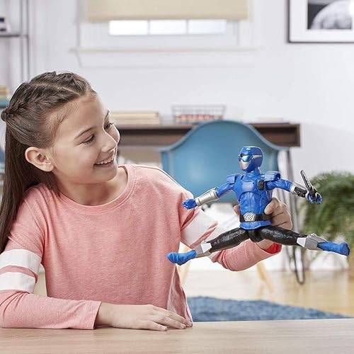 Miniatura 7 de Power Rangers Beast Morphers - Figura de acción de Beast-X Blue Ranger de 11.8 in inspirada en el programa de televisión