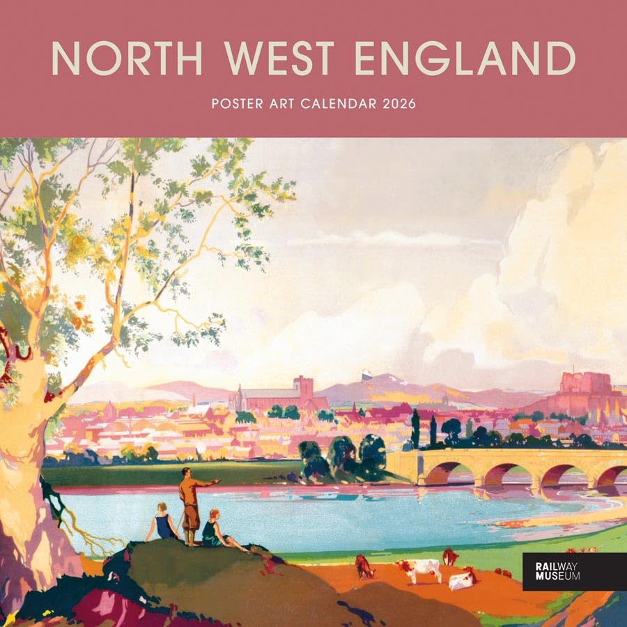 Carousel Worldwide, North West England Poster Art 2026 Wire-o Calendario de pared