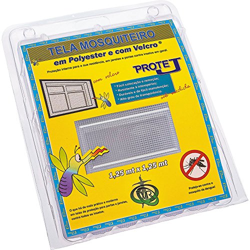 Tela Mosquiteiro Com Velcro Protej Branca