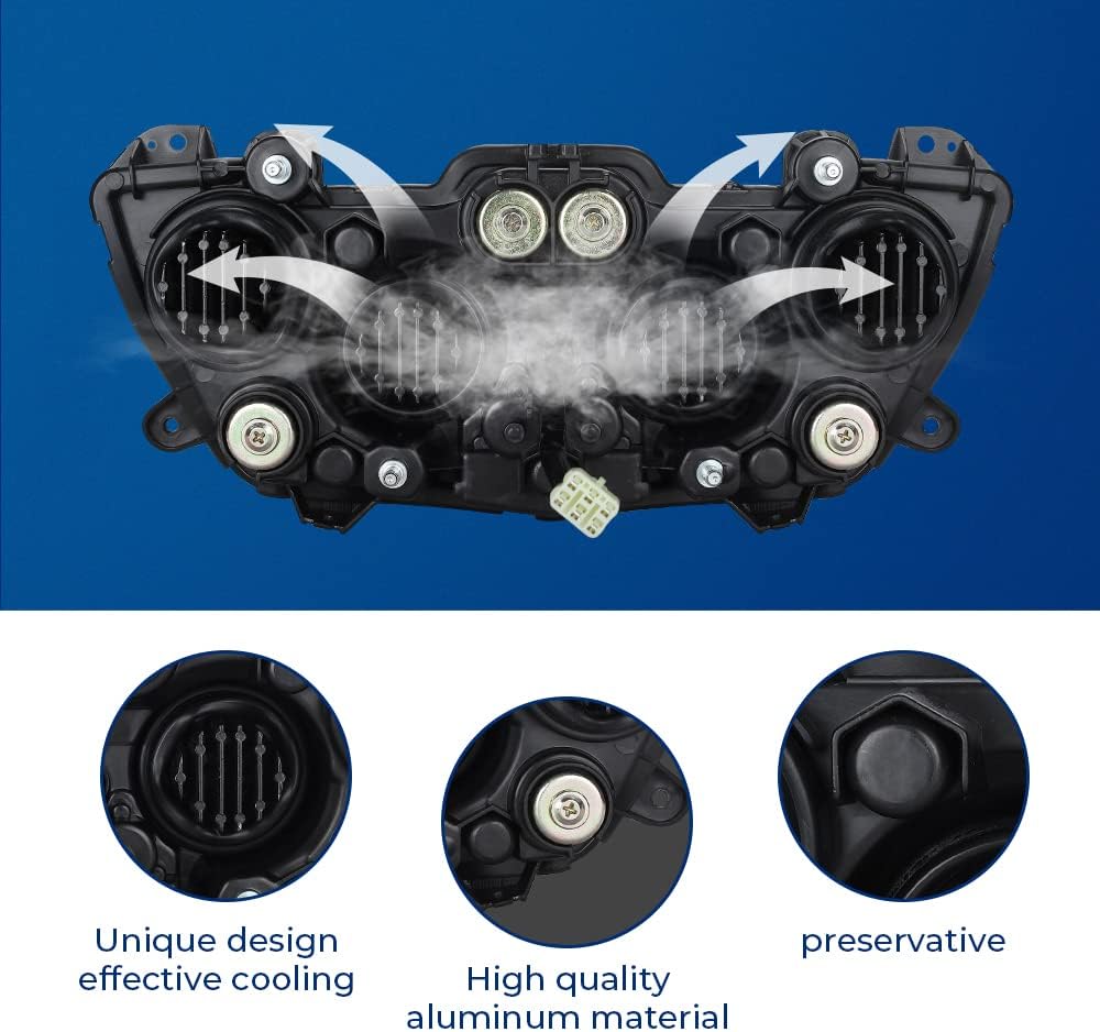 Motorbike Headlight Head Light Assembly Head Lamp Headlamp Replacement Fit For Yamaha MT09 FZ09 2017 2018 2019 2020 MT-09 17 18 19 20