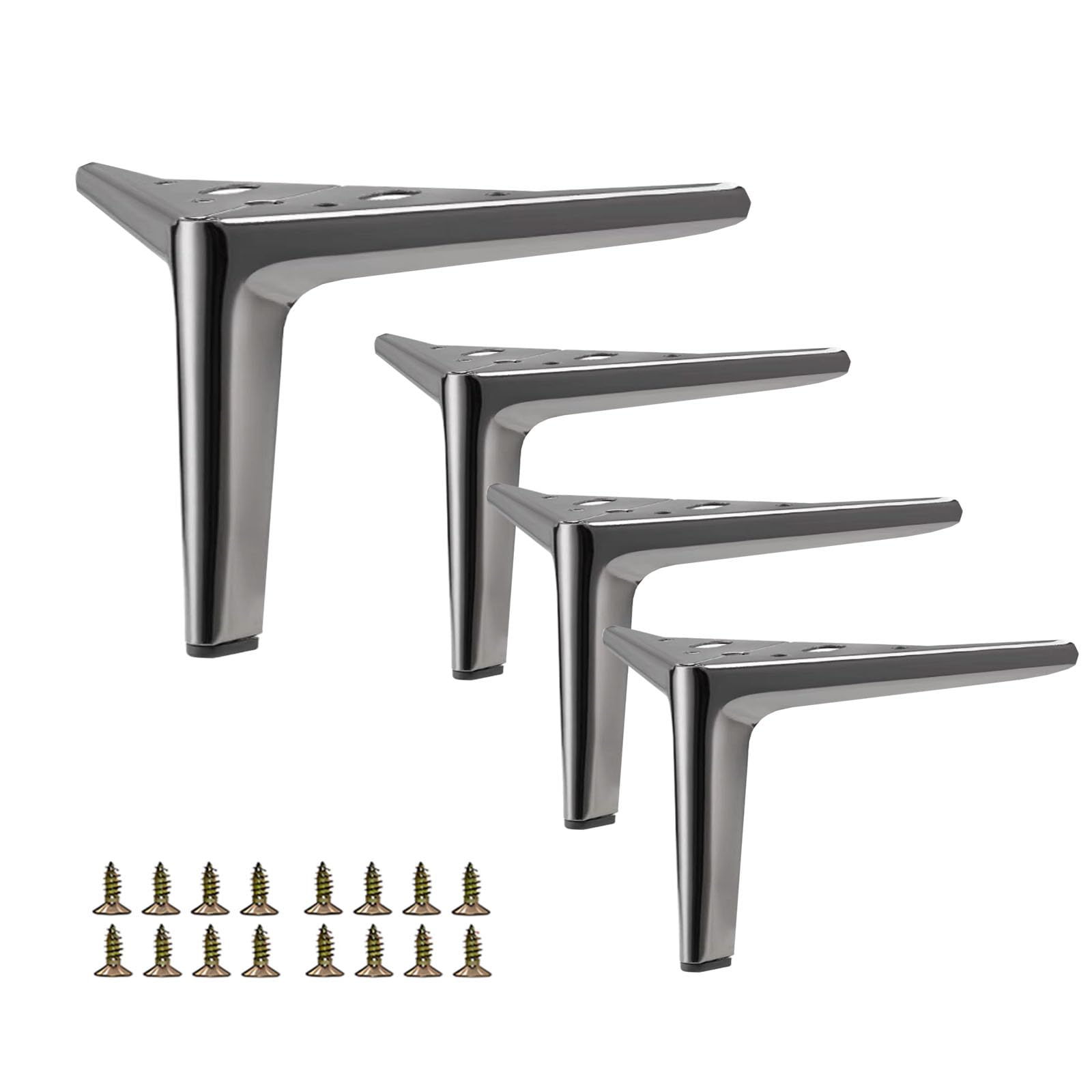 SWTOOL Gun Black Furniture Legs Couch Chair Legs for Furniture Set of 4 — image 1