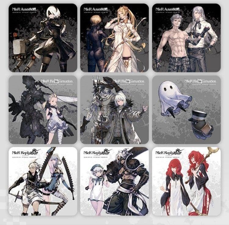 スクエニカフェ　NieR ニーア　ランチョンマット　コースター　前期　後期　全種 Amazon.co.jp: スクエニカフェ NieR ニーア コースター