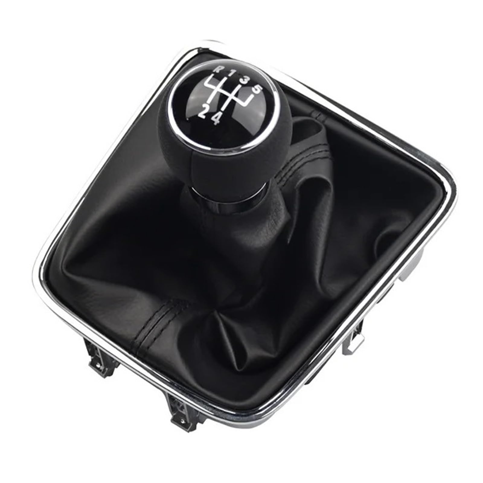 Jxewmtmc 5 Speed For Alhambra 2011-2015 5/6 Speed Manual Stick Gear Shift Knob Gear Stick Shift Cover(5 Speed)