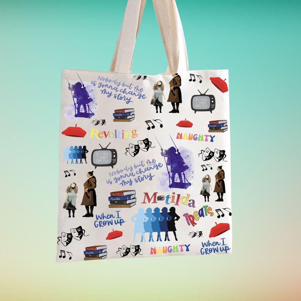 TSOTMO Television Gift Comedy Tragedy Mask Theatre Drama Bag Actress Gifts Zipper Pouch Musical Lover (musical my story tote) - Image 7