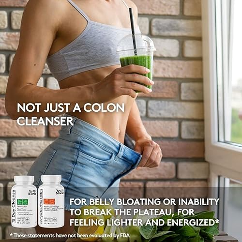 Miniatura 3 de Youth & Tonic Limpiador extra de colon y matriz de desintoxicación completa  Fibras laxantes ACV Cromo Glucomanano  para pérdida de residuos, romper