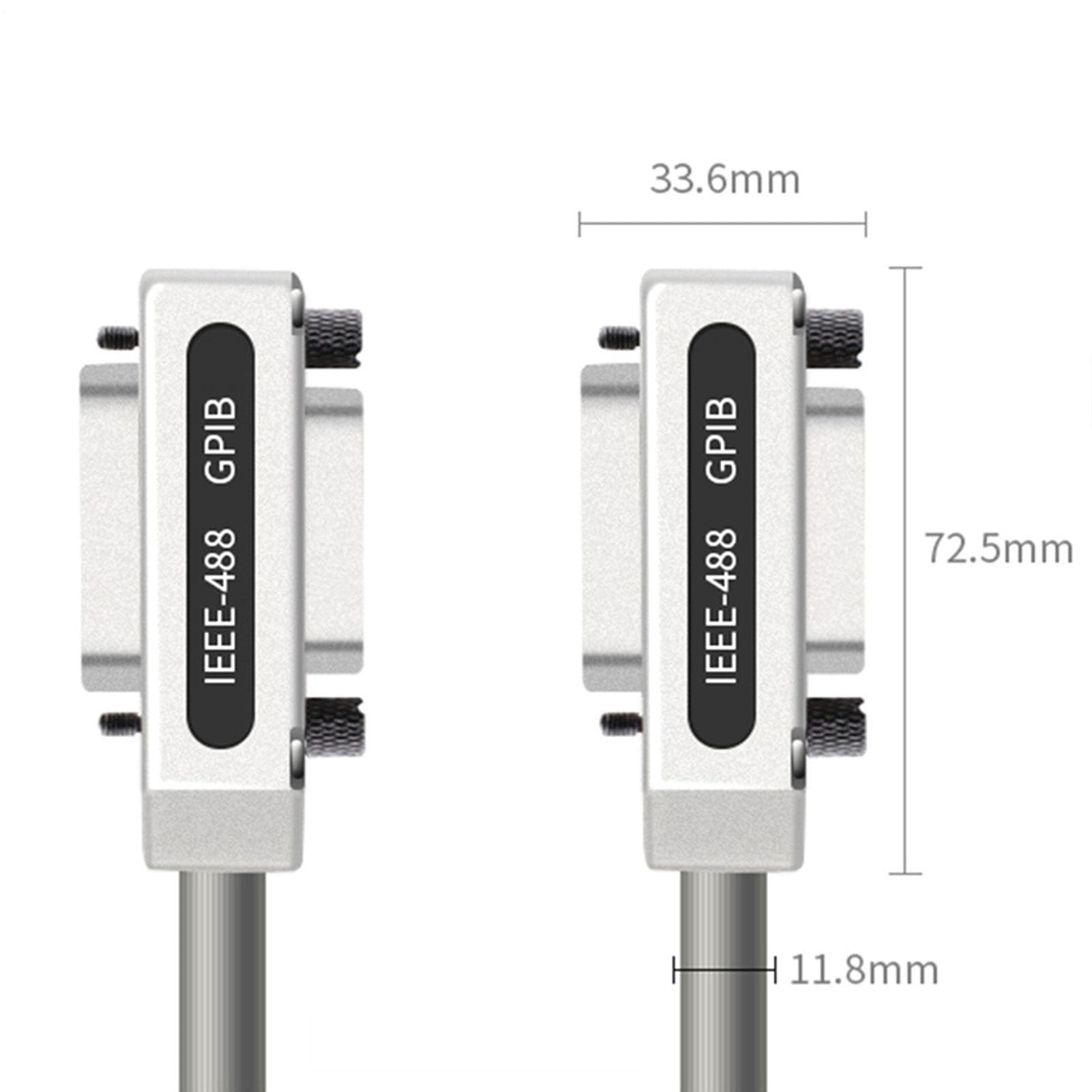 Câble IEEE 488 GPIB - Fil D'extension De Connecteur Métallique, Câble De De Données Blindé | Ensemble D'interface De Communication D'instrument À Grande Vitesse, Faisceau De Transmission De