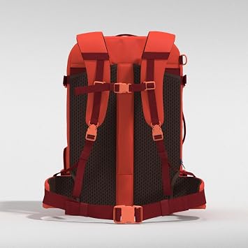 Cabinzero Classic Pro Backpack 42L, Padded Laptop Rucksack with YKK Zips, Trolley Strap and Hip Belt, Weekender Backpack
