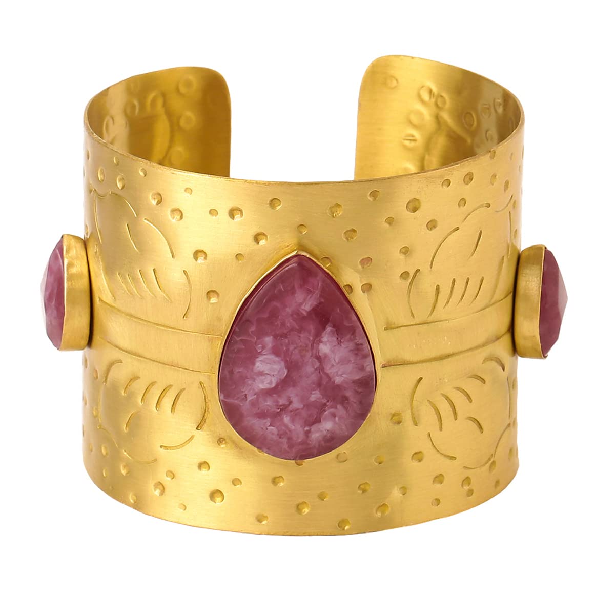 Yellow Chimes Bracelet for Women & Girls Cuff Kadaa Bracelets | Gold Plated Maroon Color Stone Studded Hand Cuff Kadaa Bracelet | Birthday Gift For girls & women Anniversary Gift for Wife (B0BHW3ML24) Amazon Price History, Amazon Price Tracker