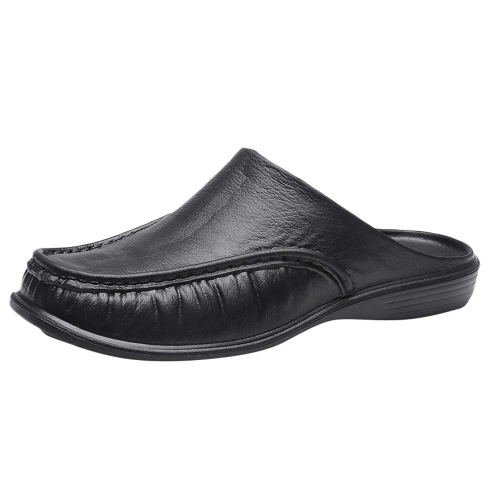 Bottom Soft Outdoor Non-Slip Stylish Mens Indoor Fashion Comfortable Slippers Mens Slipper Indoor Slippers for Men Black